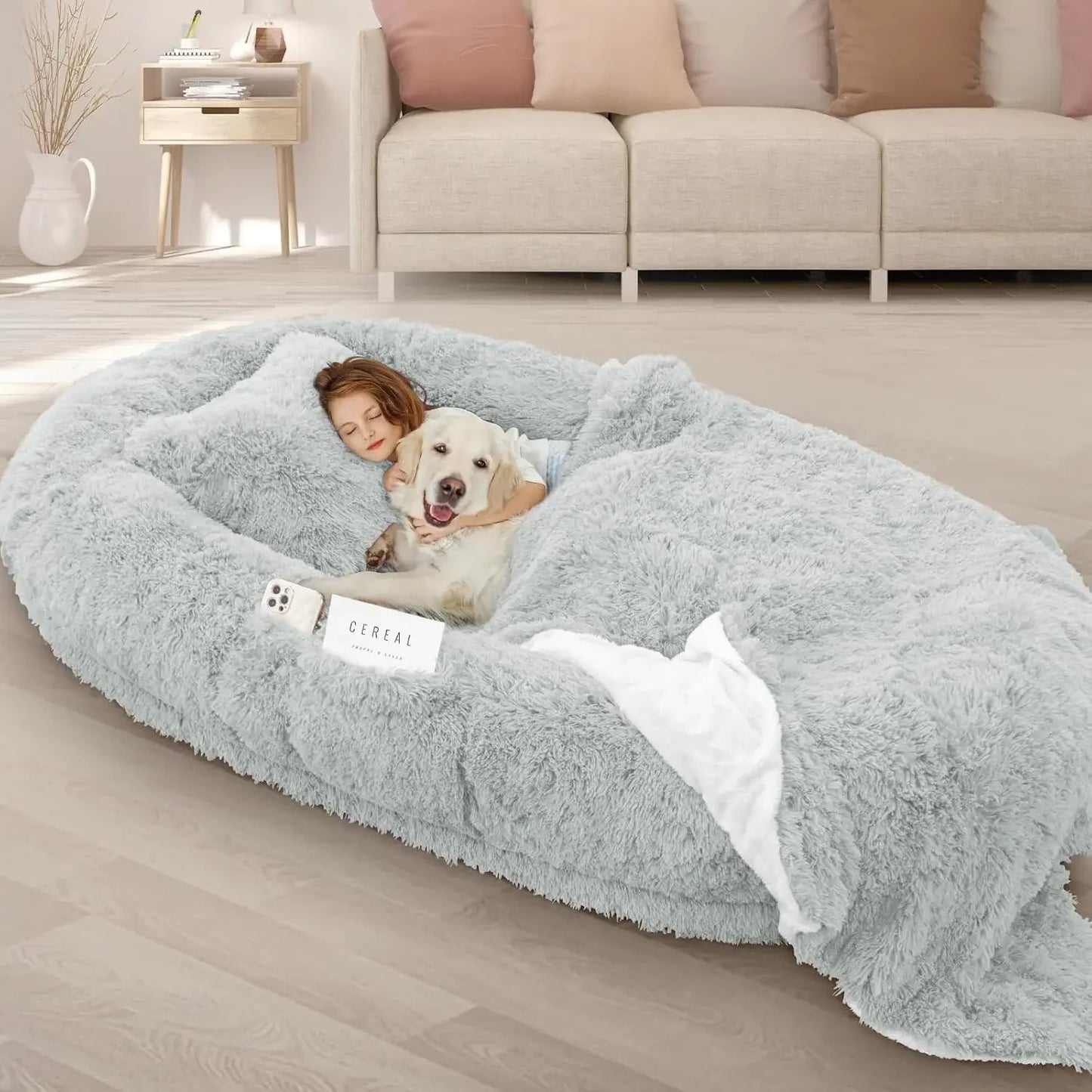 Human Dog Bed,71''x45''x12''Size