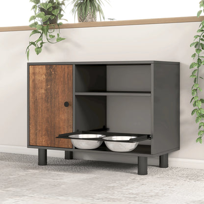 Large Pet Feeding Table Dog Food Storage Cabinet