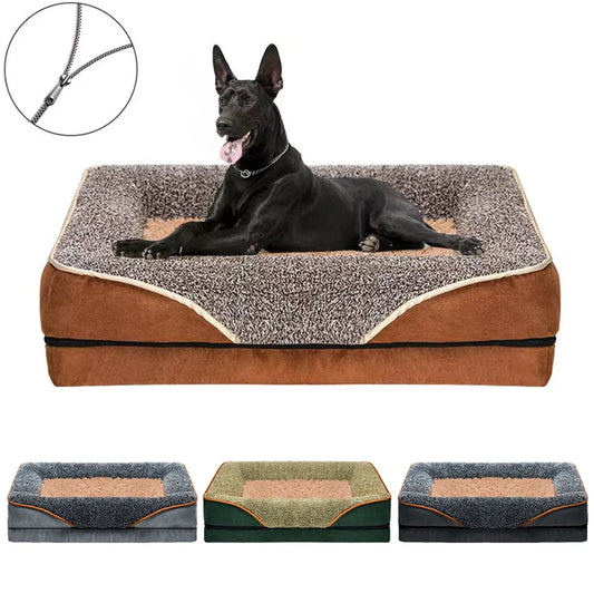 An oversized dog bed removable washable