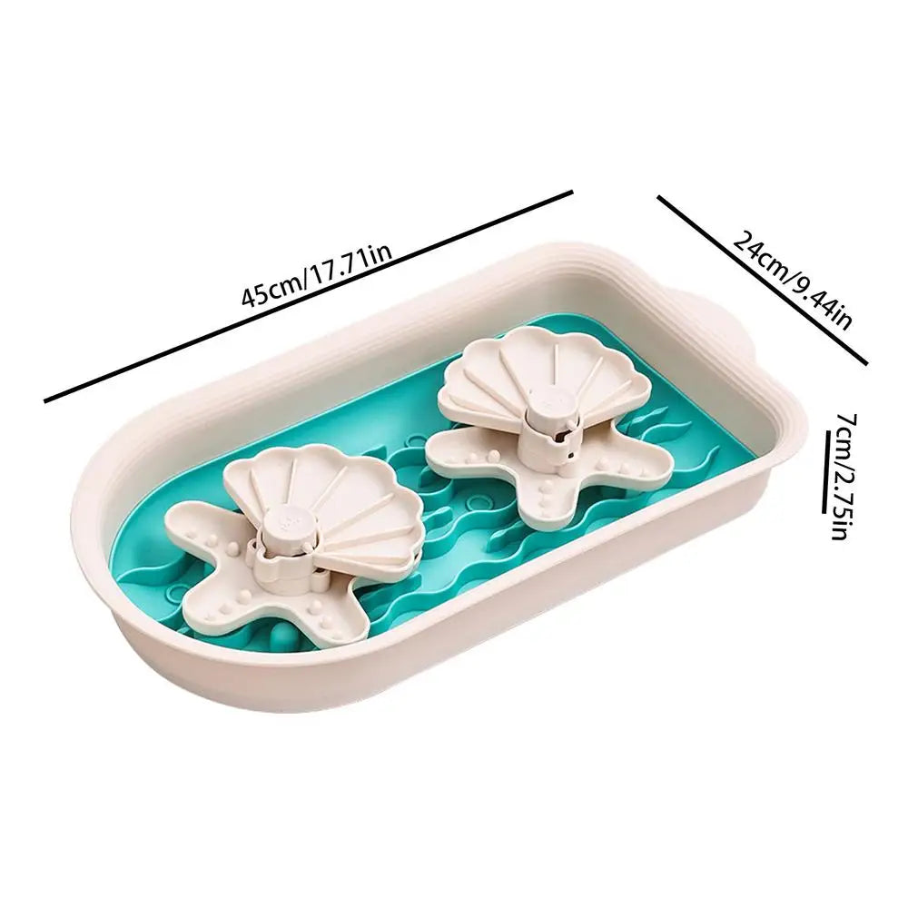 Slow Feeder Dog Bowl Double Bowl Design