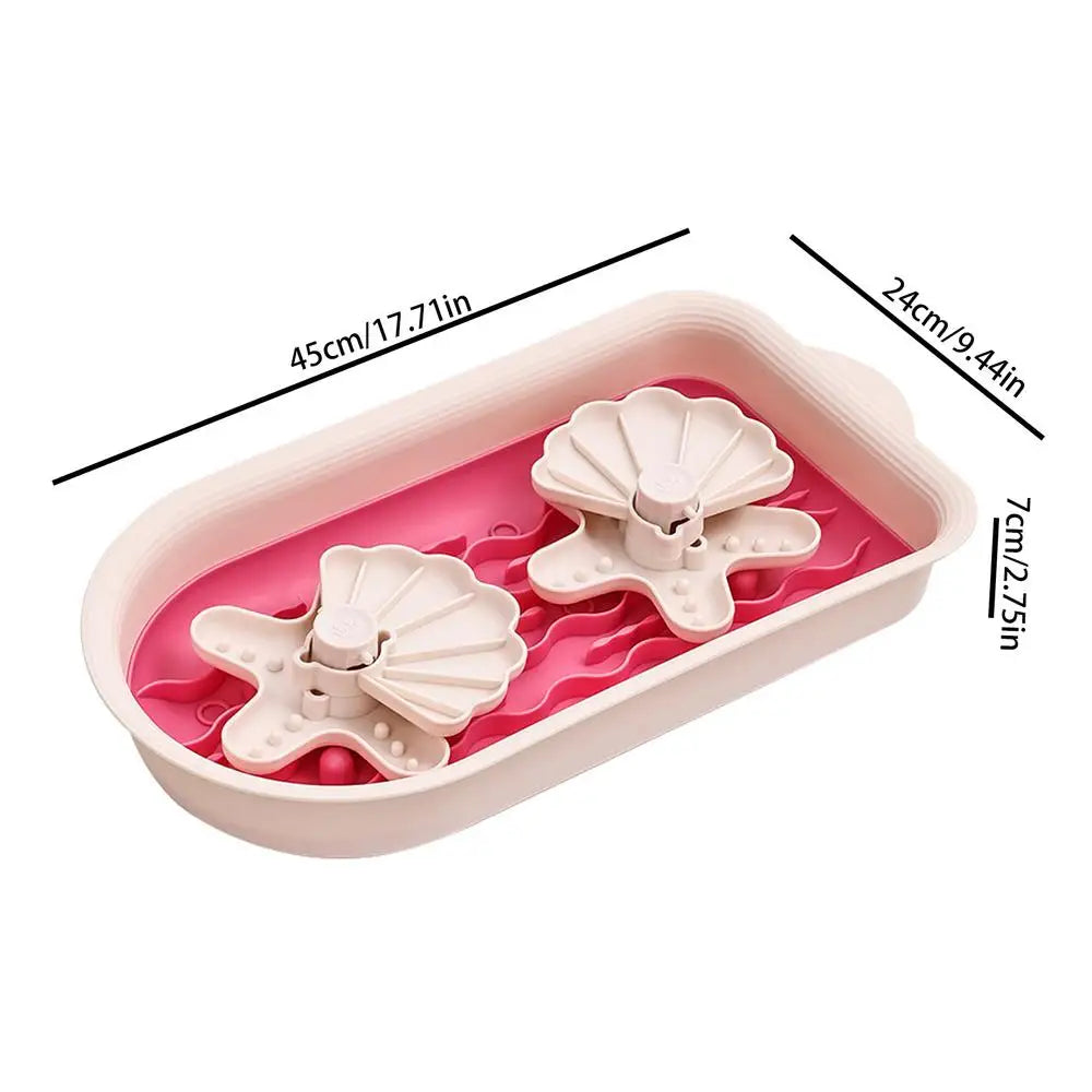 Slow Feeder Dog Bowl Double Bowl Design