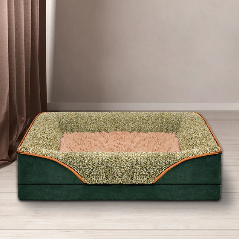 An oversized dog bed removable washable