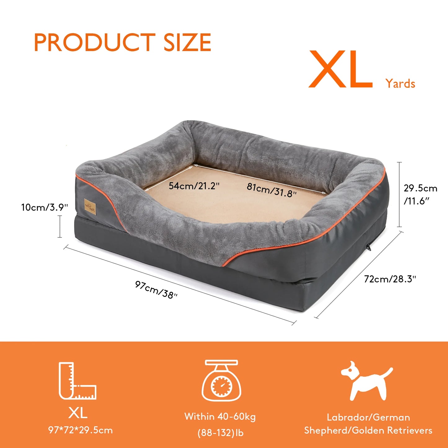 Large Dog Bed Soft Comfortable