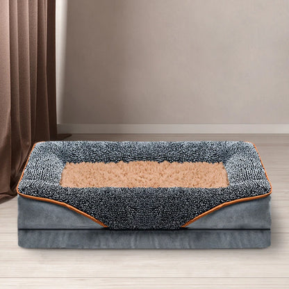 An oversized dog bed removable washable