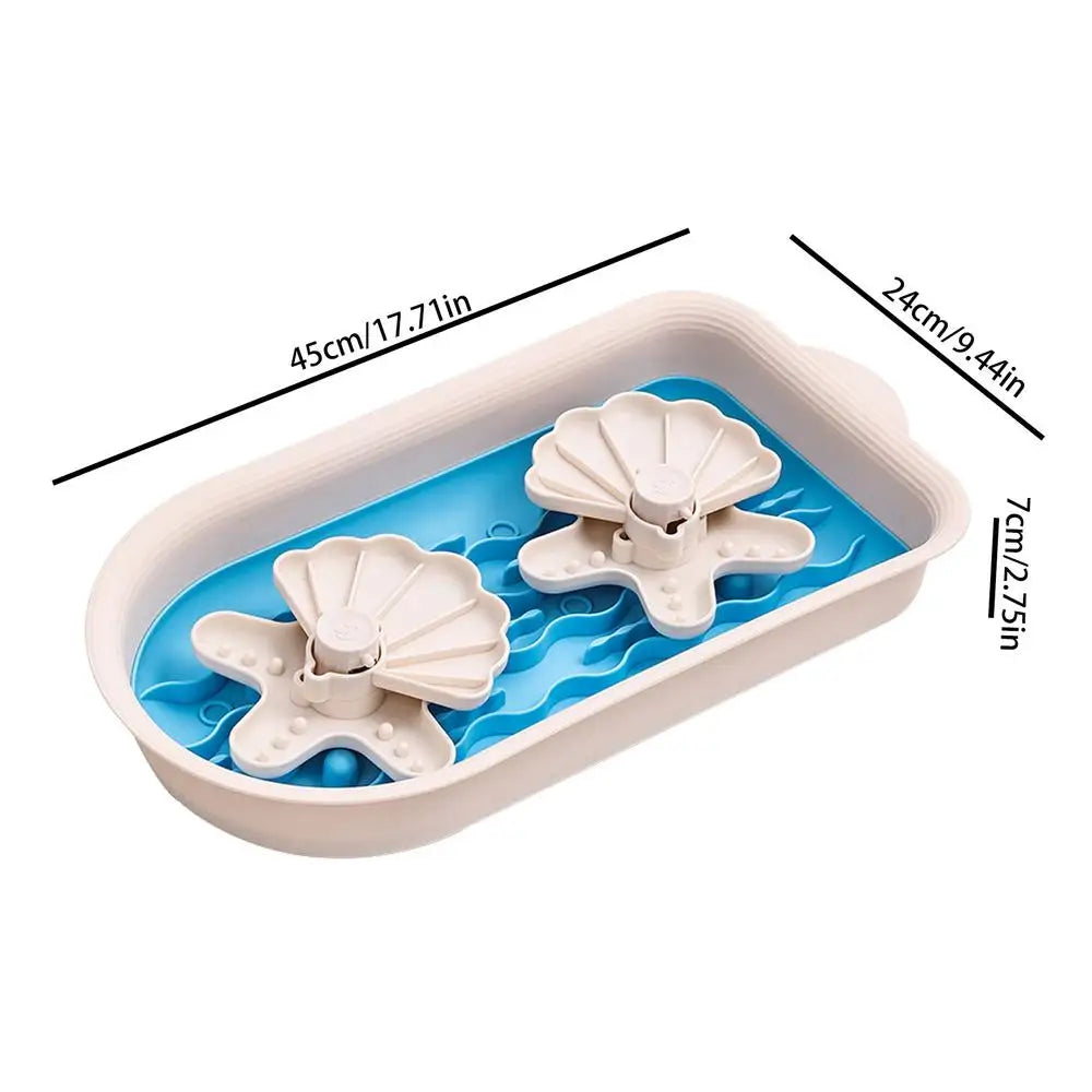 Slow Feeder Dog Bowl Double Bowl Design