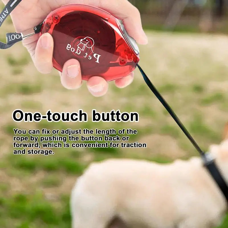 Retractable Dog Leash 8.2FT Long Leash Dog Training Tangles-Free Retractable Anti-Chewing Walking Leash With Anti-Slip Handle