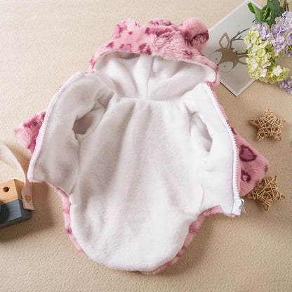 Winter Pet Dog Clothes Warm Fleece Dog Hoodie