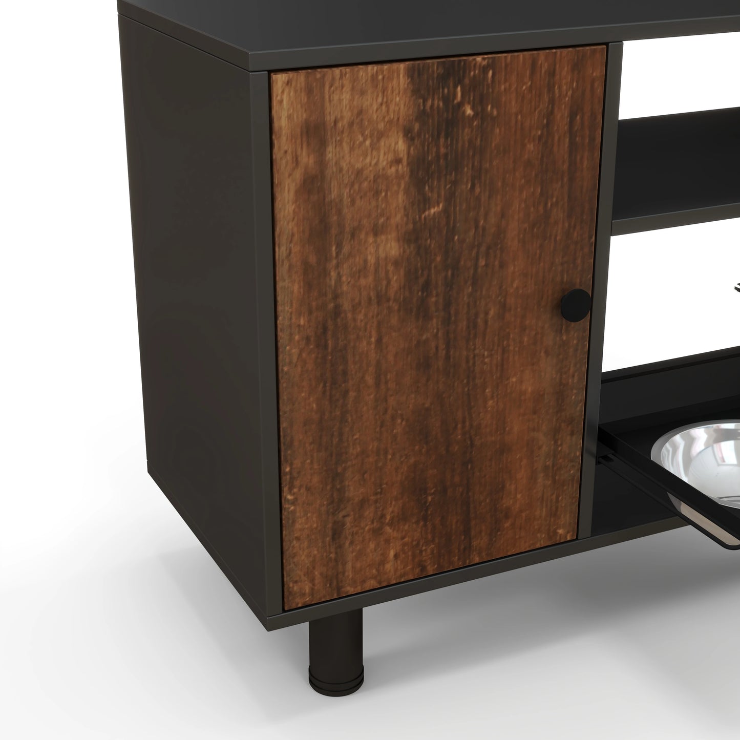 Large Pet Feeding Table Dog Food Storage Cabinet