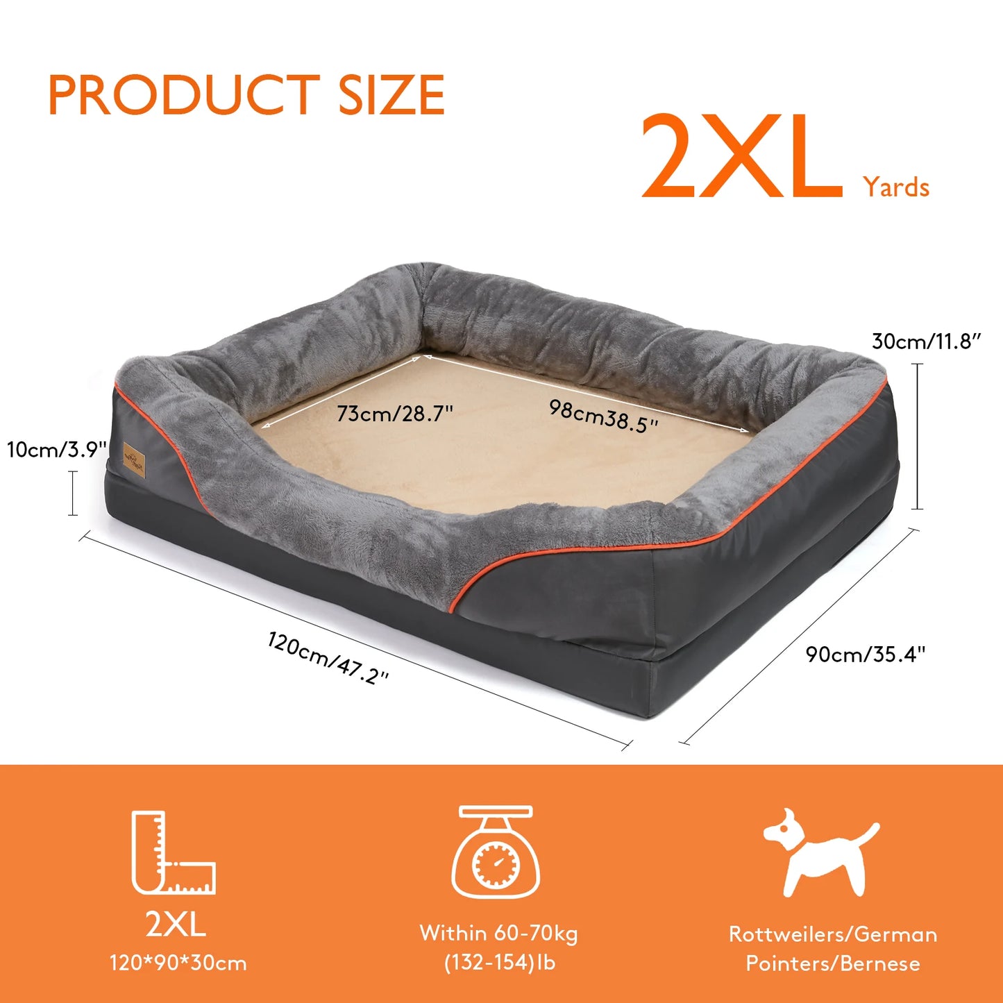 Large Dog Bed Soft Comfortable