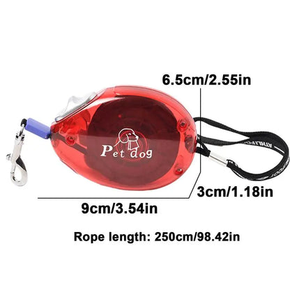 Retractable Dog Leash 8.2FT Long Leash Dog Training Tangles-Free Retractable Anti-Chewing Walking Leash With Anti-Slip Handle