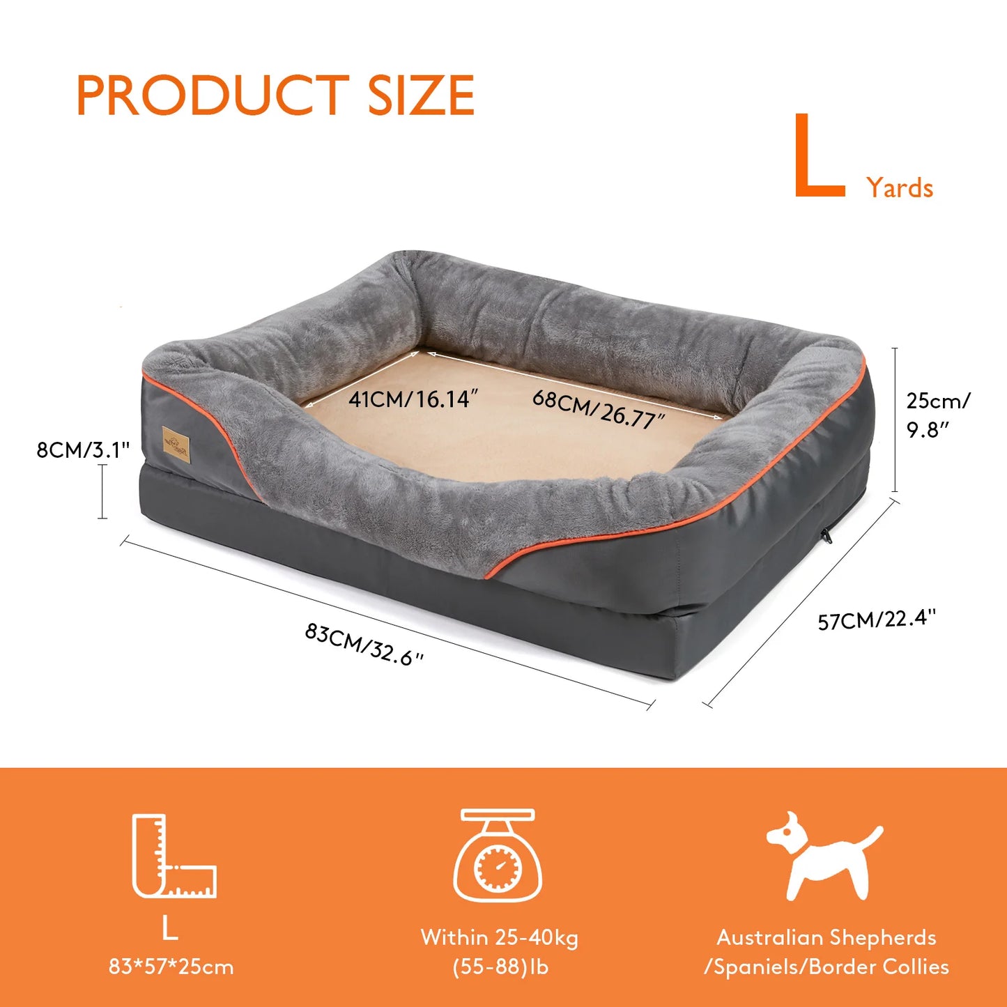 Large Dog Bed Soft Comfortable